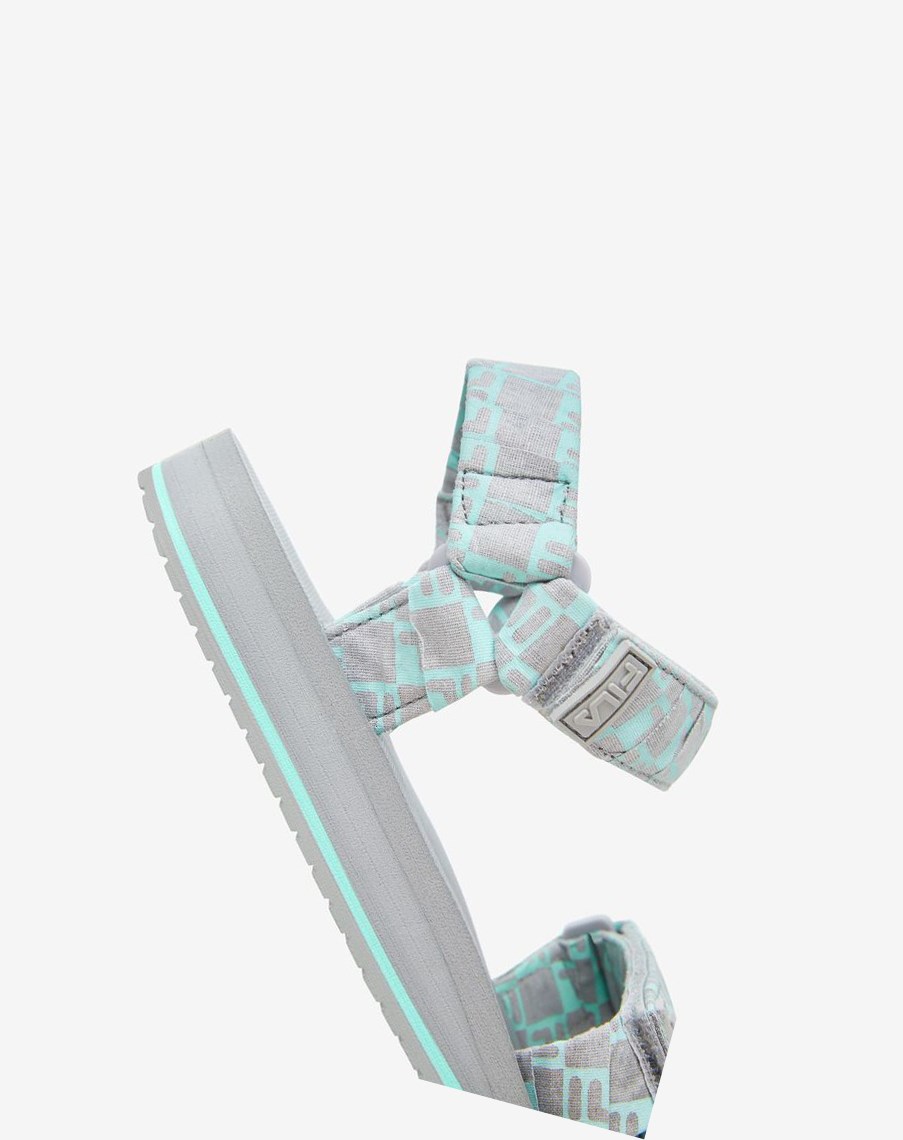 Fila Drifter Ts Bandana Sandals 253 High Rise / High Rise / Fair Aqua | 84QKVHMOD