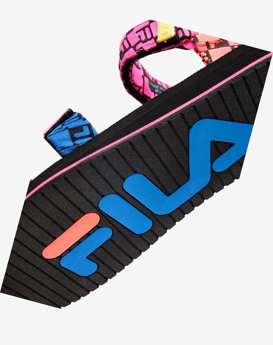 Fila Drifter Ts Bandana Sandals Negras Azules | 17SGAFRDK