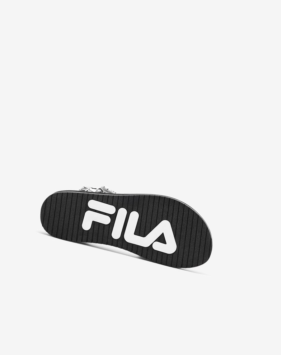 Fila Drifter Ts Bandana Sandals Negras Blancas Negras | 32HZSWGBQ