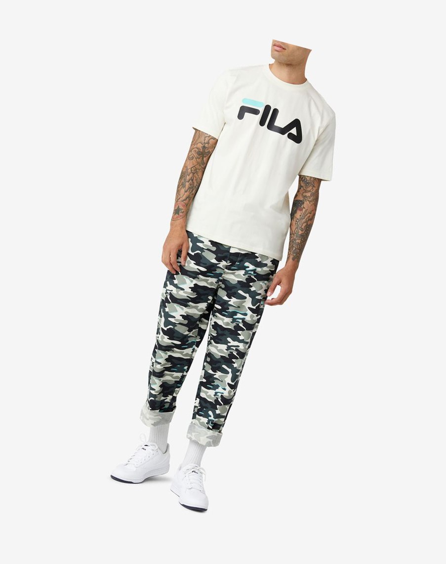 Fila Eagle Tee Negras Azules Turquesa | 39REVHPXC