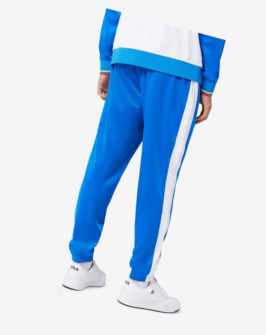 Fila Ecuador Pista Pant Azules Blancas Rojas | 86EBOQWCV