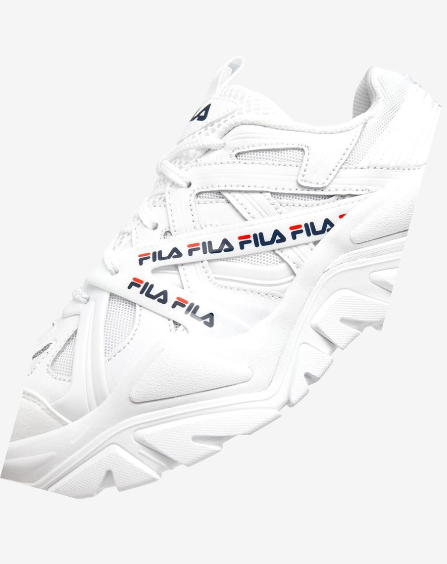 Fila Electrove 2 Sneakers Blancas Azul Marino Rojas | 43MNTQHKO