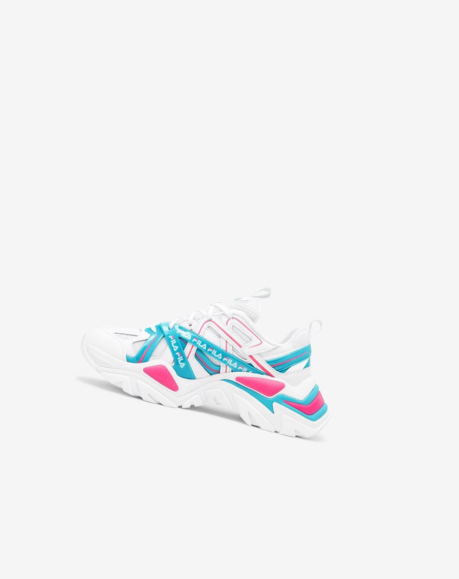 Fila Electrove 2 Sneakers Blancas Azules Rosas | 07IBLNWRM