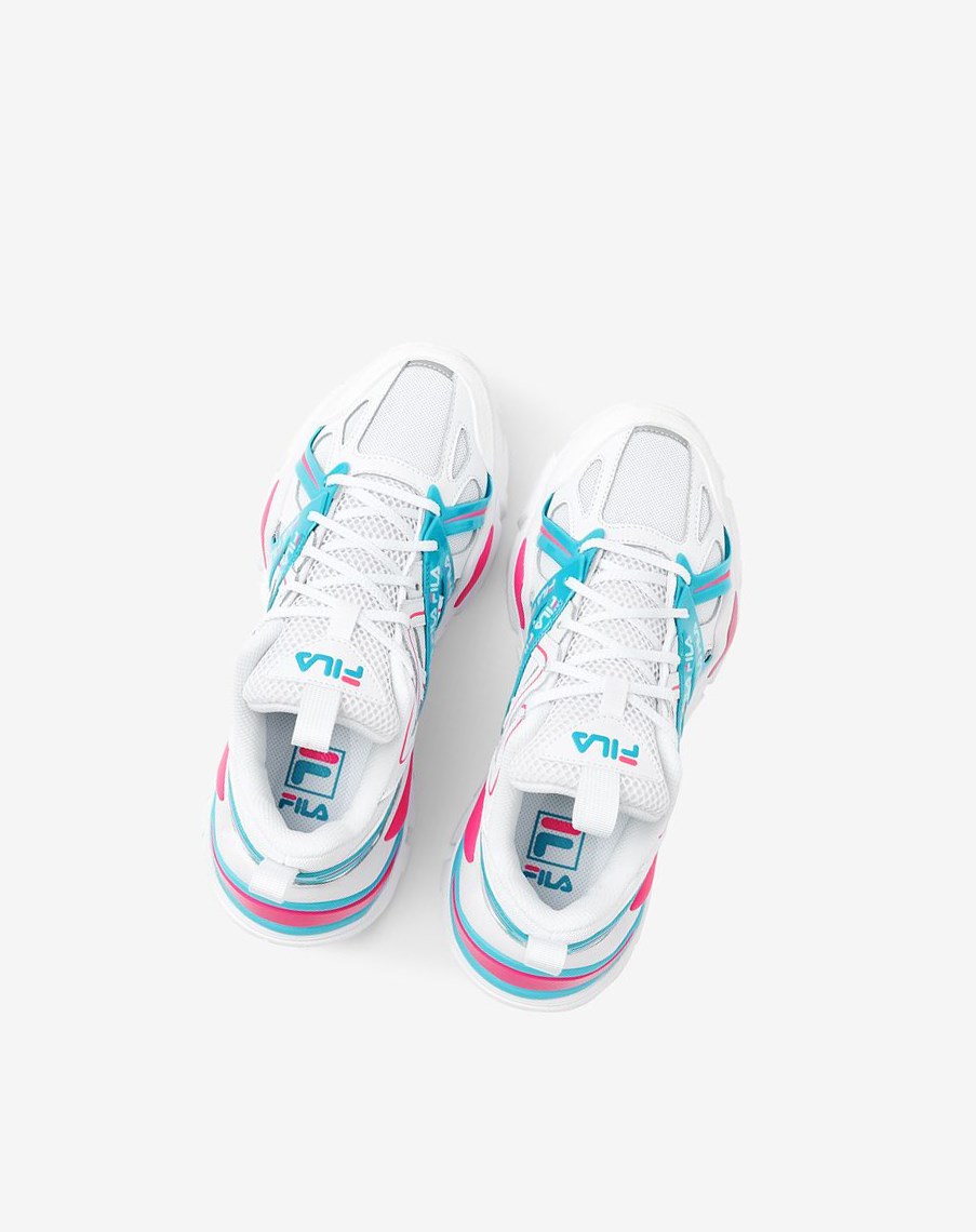 Fila Electrove 2 Sneakers Blancas Azules Rosas | 85XLWBPDR