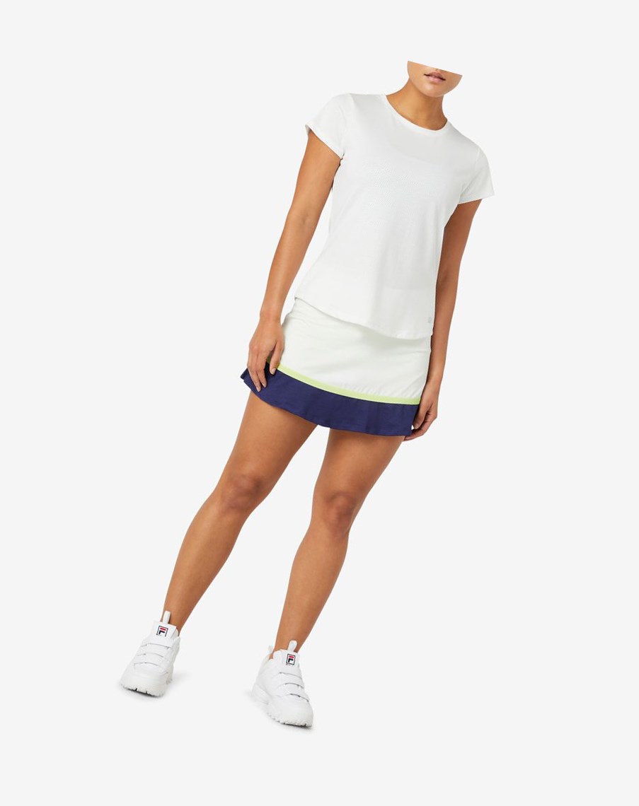 Fila Essentials Corta Sleeve Top Blancas | 65KBEVYRF