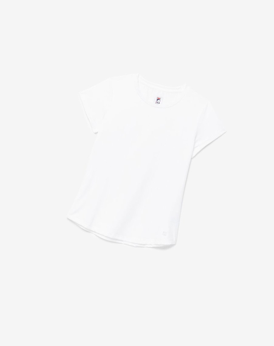 Fila Essentials Corta Sleeve Top Blancas | 65KBEVYRF