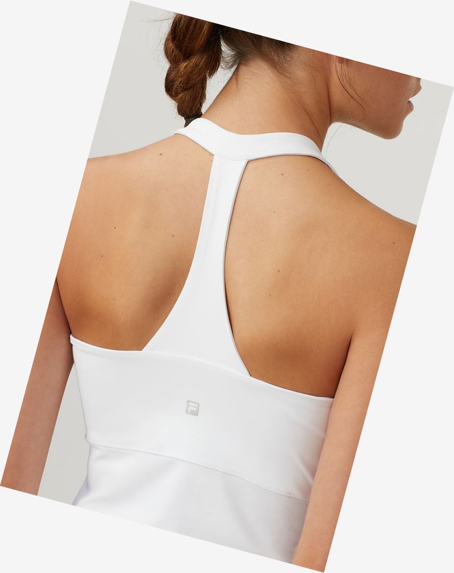 Fila Essentials Halter Tank Blancas | 37ABQJRTN