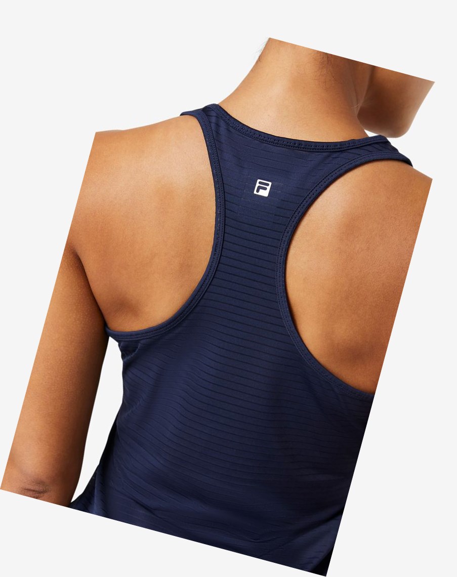 Fila Essentials Racerback Tank Azul Marino | 84OVIHZUF