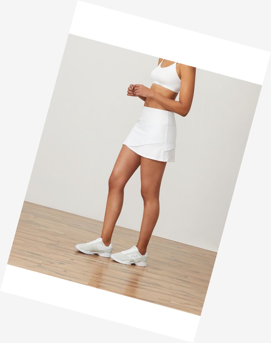 Fila Essentials Tiered Skort Blancas | 04EVMPZDK