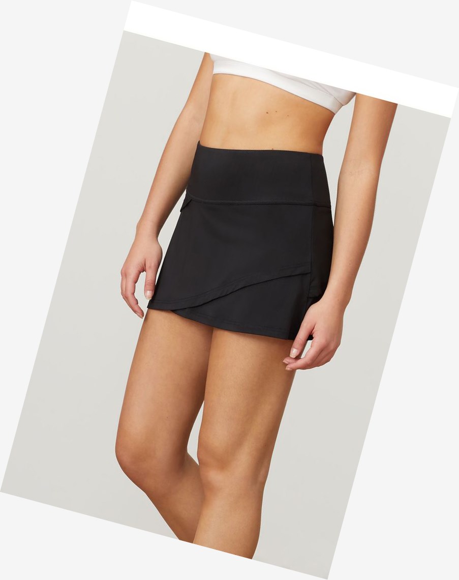 Fila Essentials Tiered Skort Negras | 27VCOZJWT