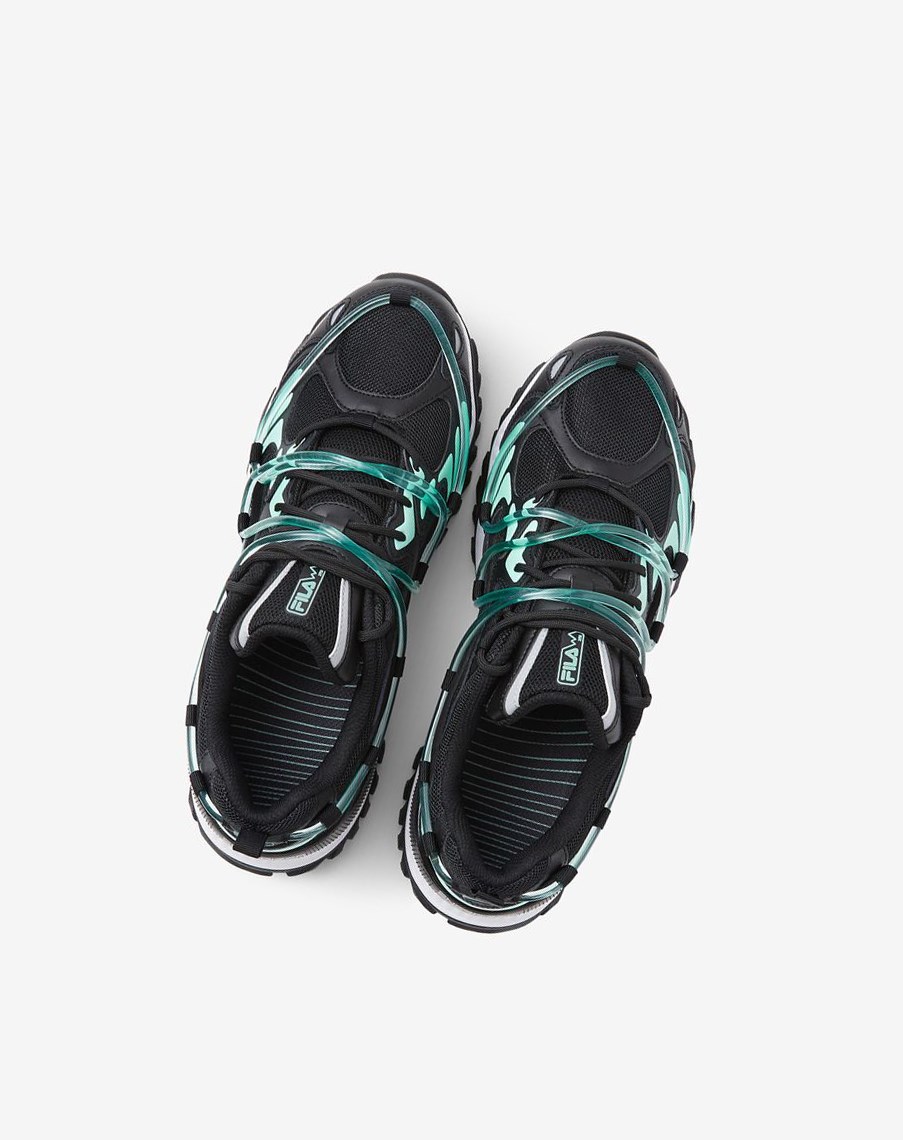 Fila Expeditioner Gid Sneakers Negras Negras Verde Menta | 01VFAIZYS