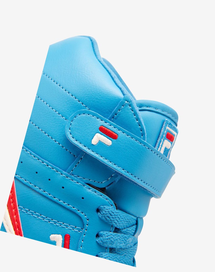 Fila F-13 Mid Tenis Shoes Azules Rojas Blancas | 87KWBLYZU