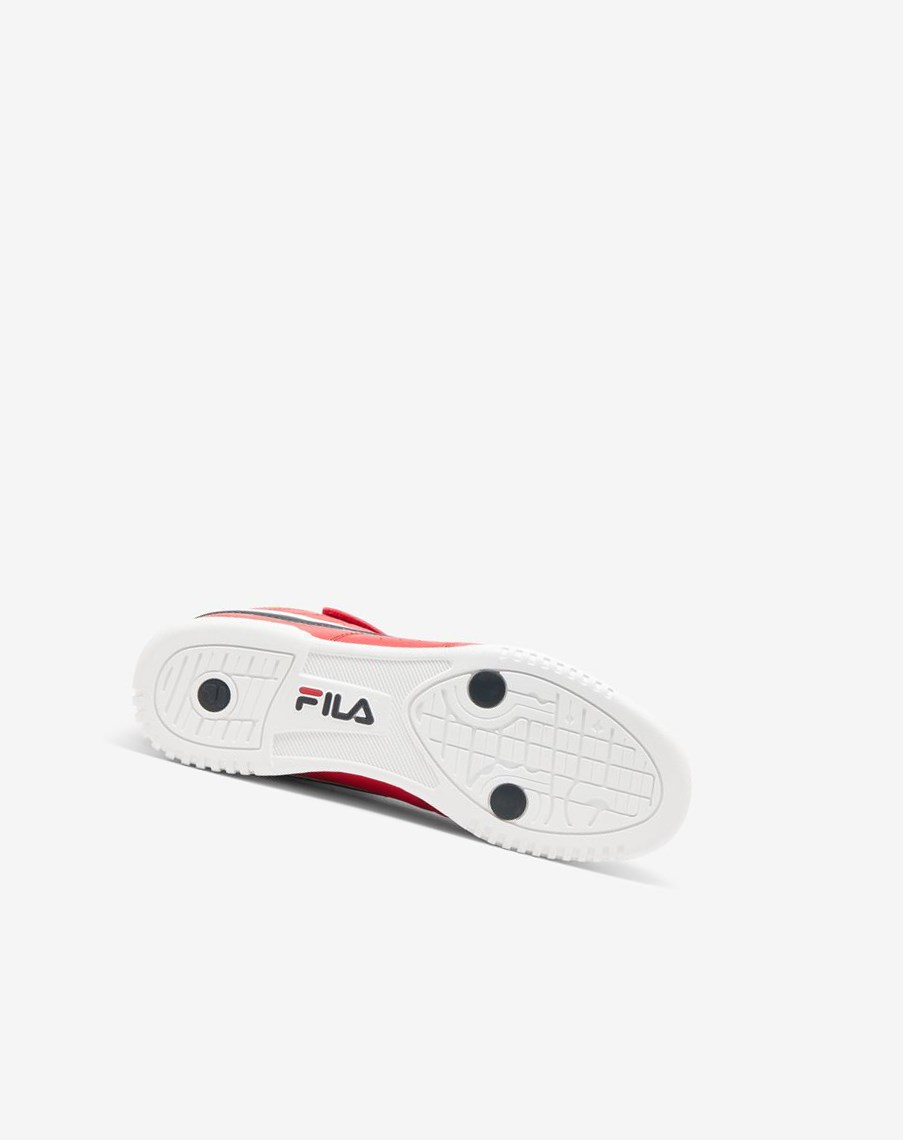 Fila F-13 Mid Tenis Shoes Rojas Negras Blancas | 32AYEHQRM