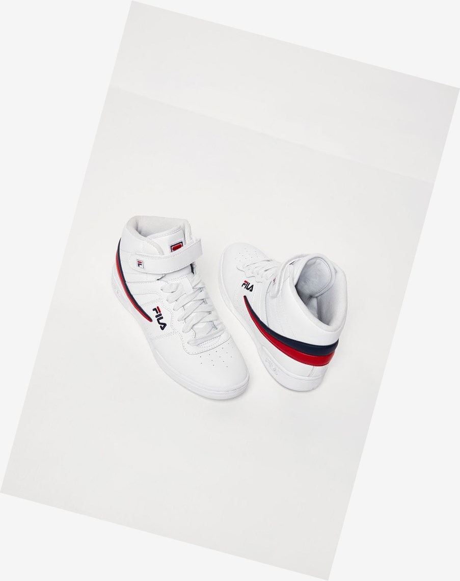 Fila F-13 Tenis Shoes Wht/Fnvy/Fred | 30DNSZROQ