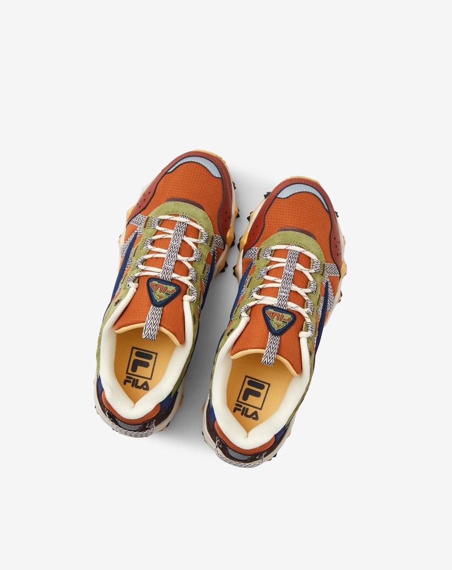 Fila Fieldstone Sneakers Blancas Naranjas | 54XCKUEHM