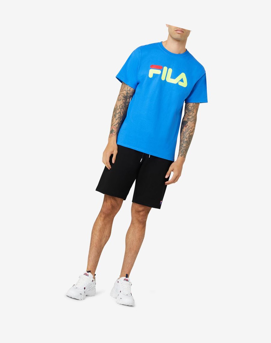 Fila Fila Logo Tee Azules Amarillo Rojas | 16YGSMTVU