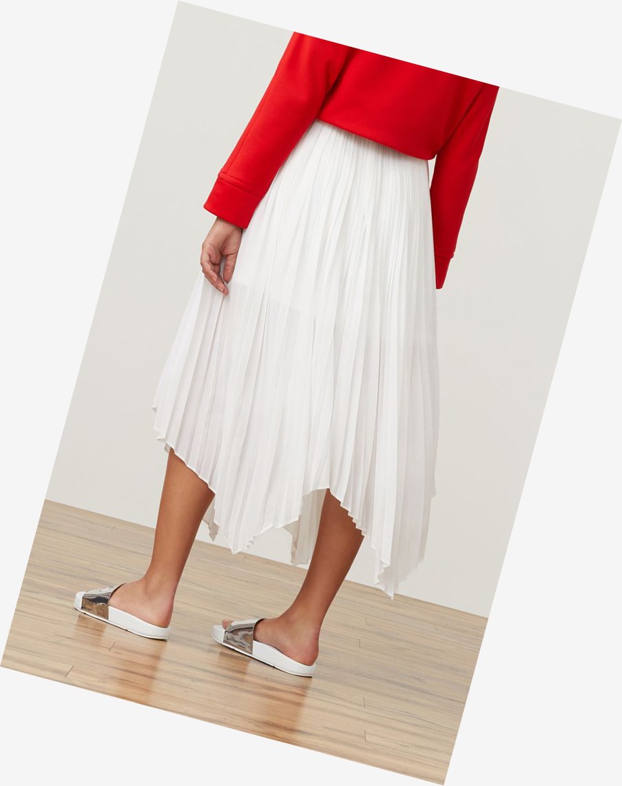 Fila Fila Milano Chiffon Skirt Off-white | 91ULWGHBT