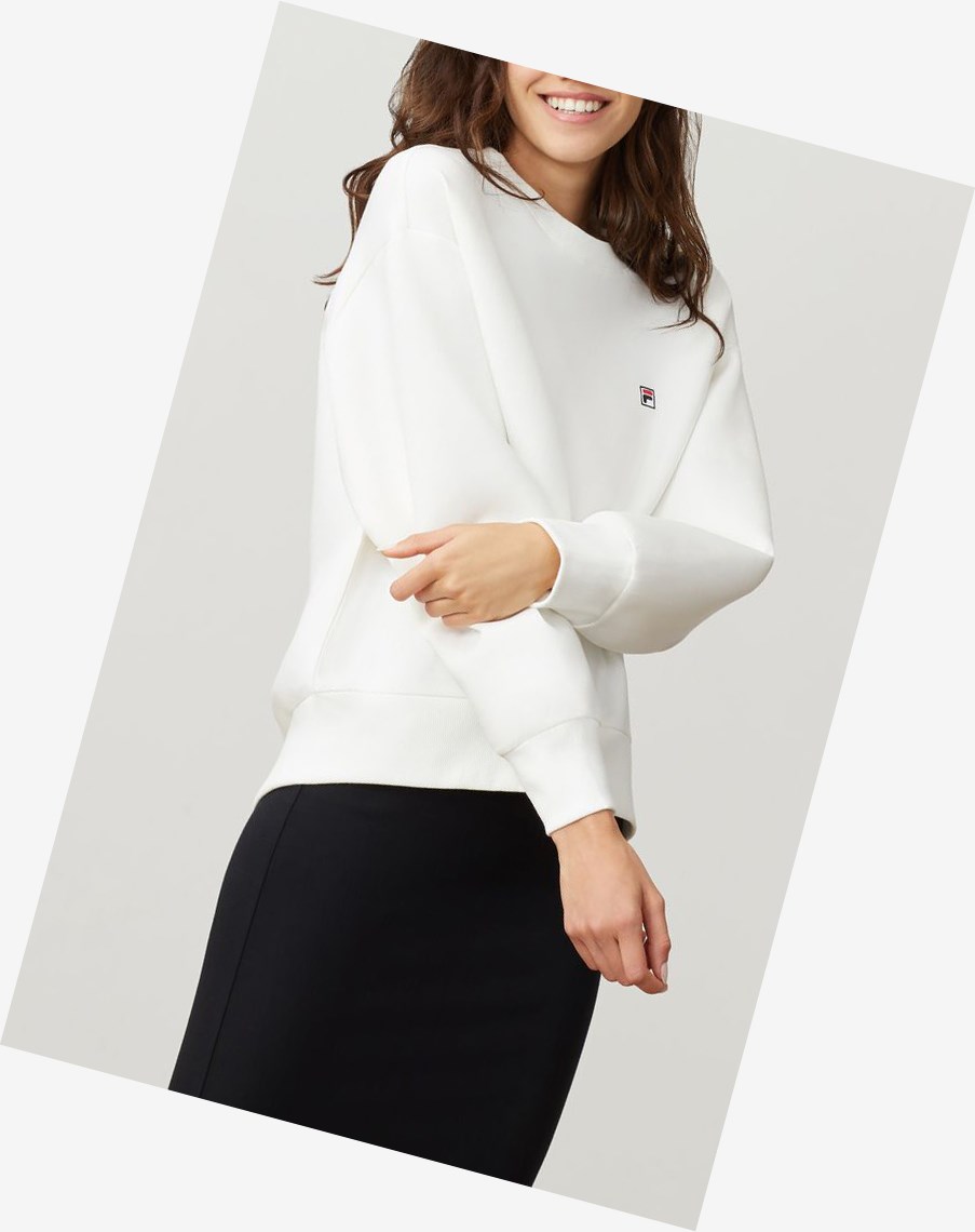 Fila Fila Milano Neoprene Sweatshirt Off-white | 27AWGEDKI