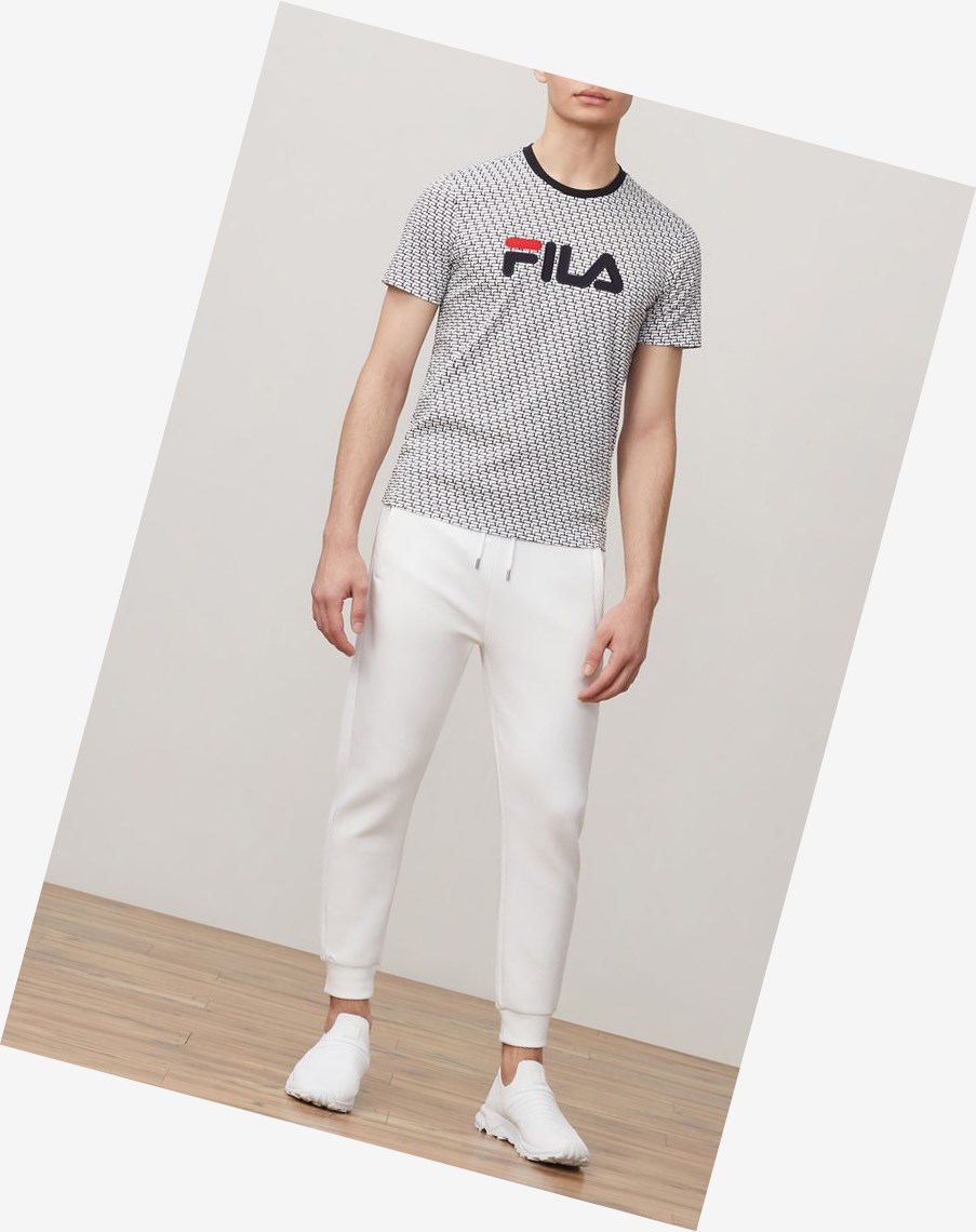 Fila Fila Milano Printed Corta Sleeve Tee Negras | 14FBYXAQH