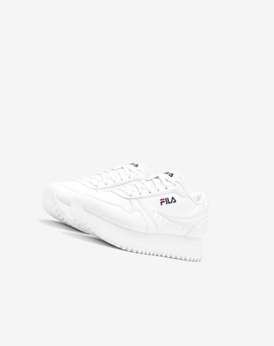 Fila Fila Orbit Sneakers Blancas Azul Marino Rojas | 65MFXIOHL