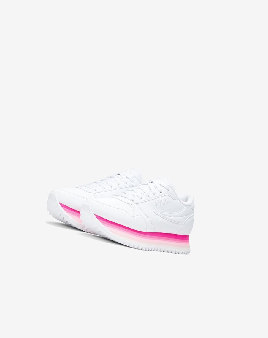 Fila Fila Orbit Stripe Sneakers Blancas Rosas Rosas | 32WDGZCYP