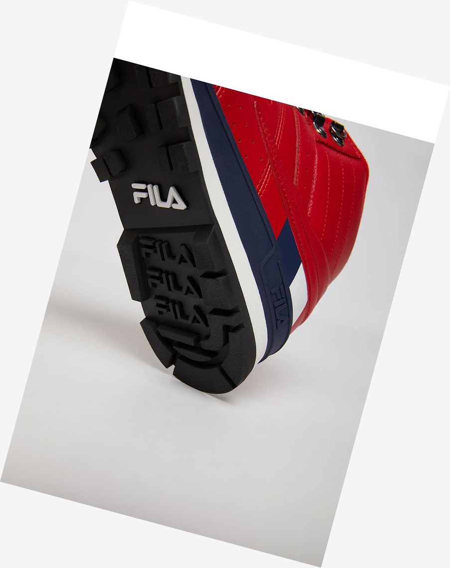 Fila Fitness Hiker Mid Tenis Shoes Fred/Fnvy/Wht | 86HJUQMER