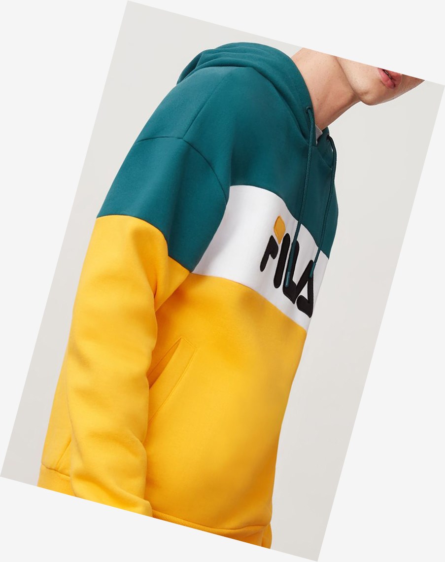 Fila Flamino Hoodie Citr/Atdp/Wht | 92MALNFPH