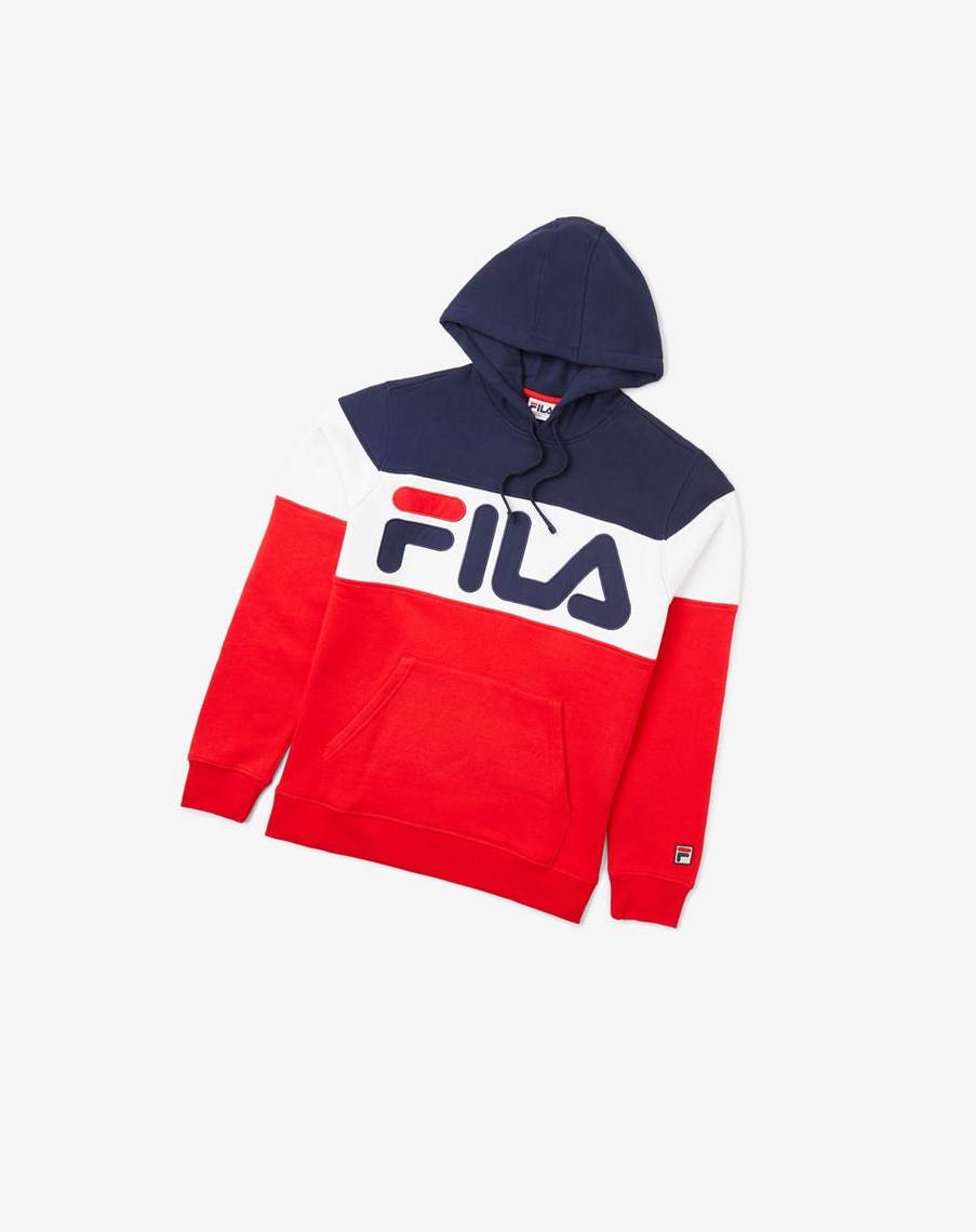 Fila Flamino Hoodie Navy/Cred/Wht | 60BAYZNCU