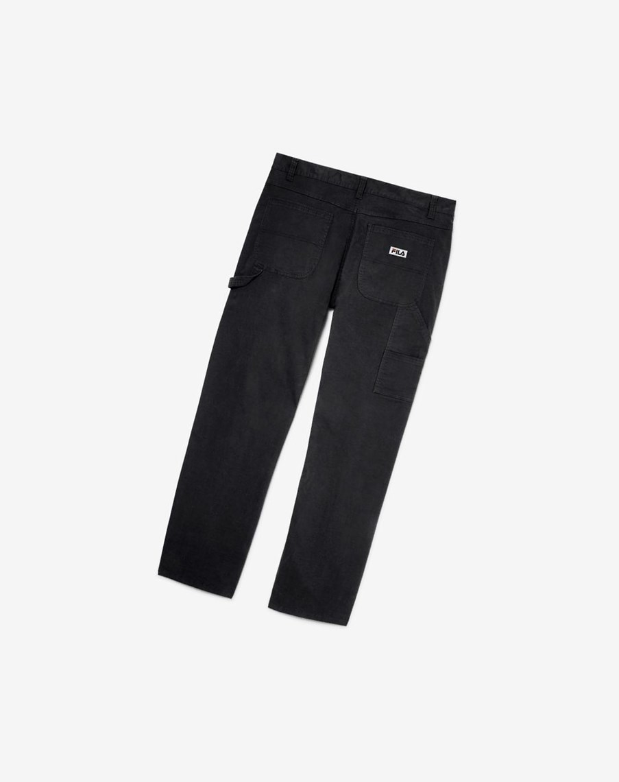 Fila Flannel Forro Carpenter Pants - 30 Inseam Negras | 68YIPBMVE