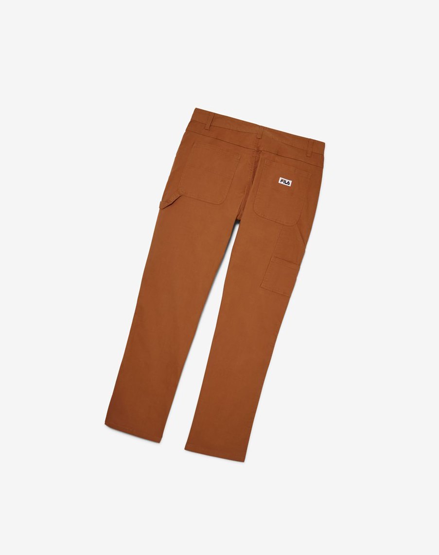 Fila Flannel Forro Carpenter Pants - 32 Inseam 971 Chestnut | 86PAILKWB