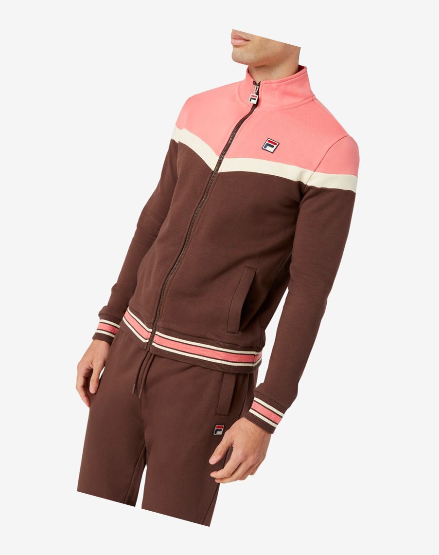 Fila Flint Pista Jacket 283 French Toast | 06XBWQLFA