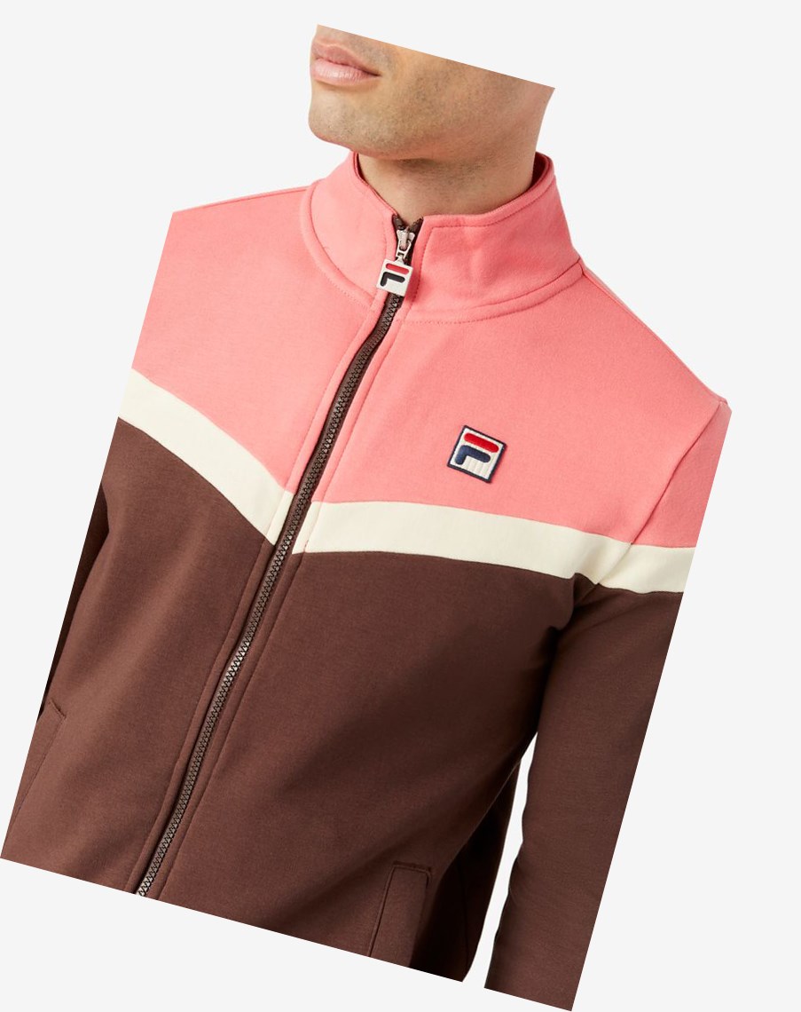 Fila Flint Pista Jacket 283 French Toast | 54NIPMALR