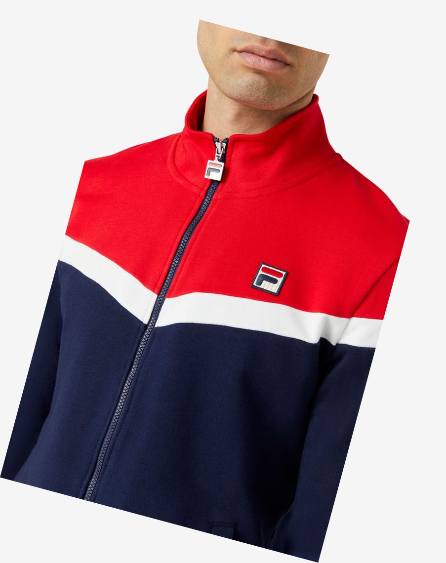 Fila Flint Pista Jacket 410 Peacoat | 12LBXQFSO