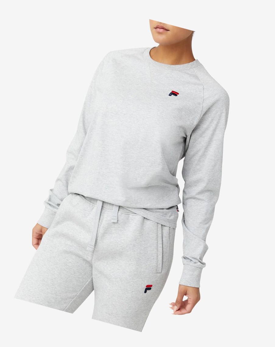 Fila Flynn Long Sleeve Tee Gris Claro | 04RJDNYXQ