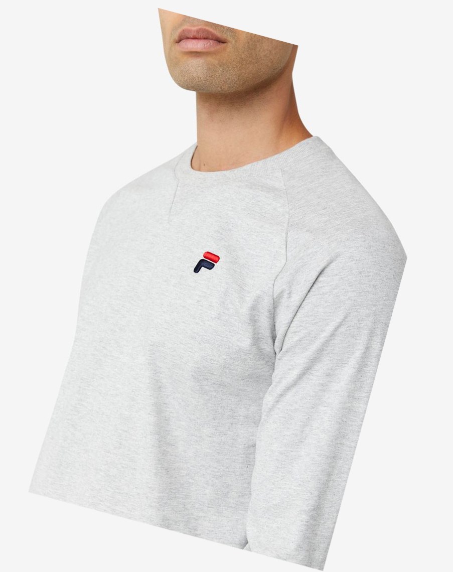 Fila Flynn Long Sleeve Tee Gris Claro | 19XHCWPIL