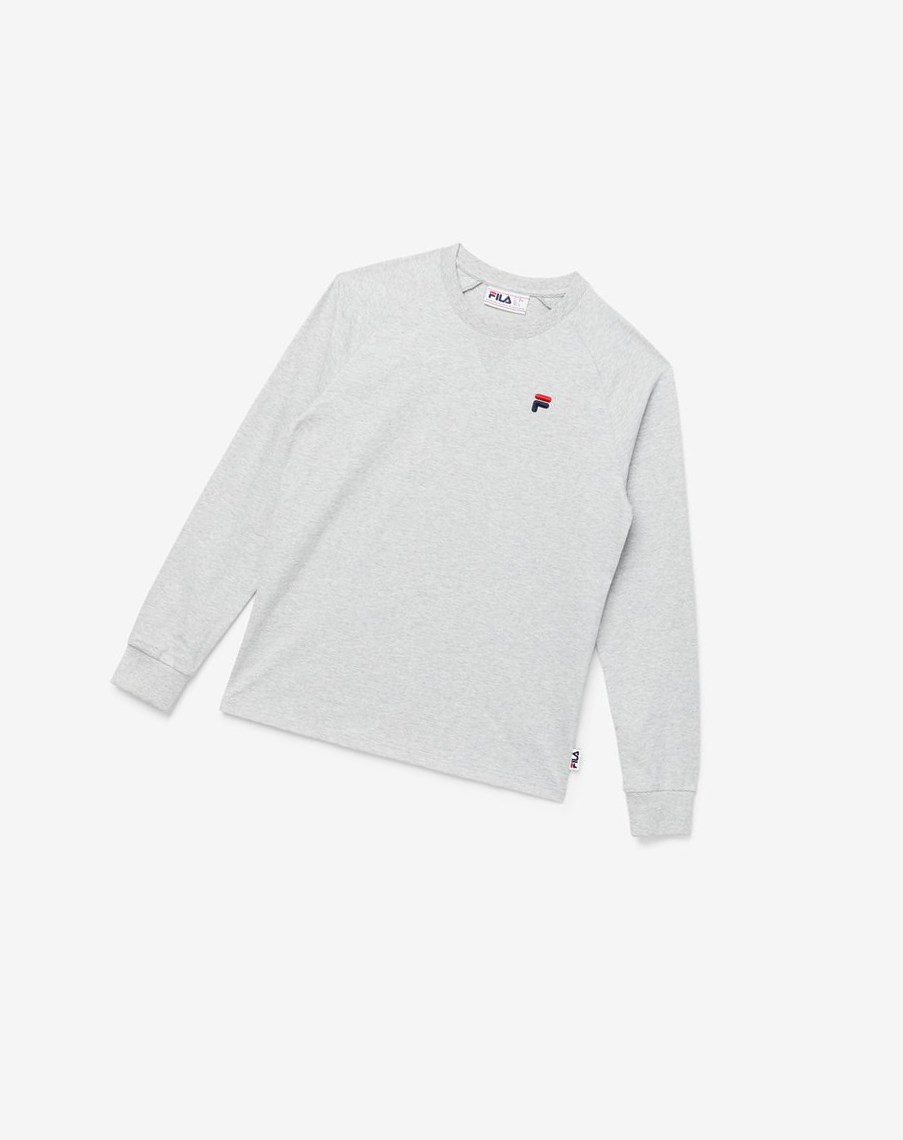 Fila Flynn Long Sleeve Tee Gris Claro | 19XHCWPIL