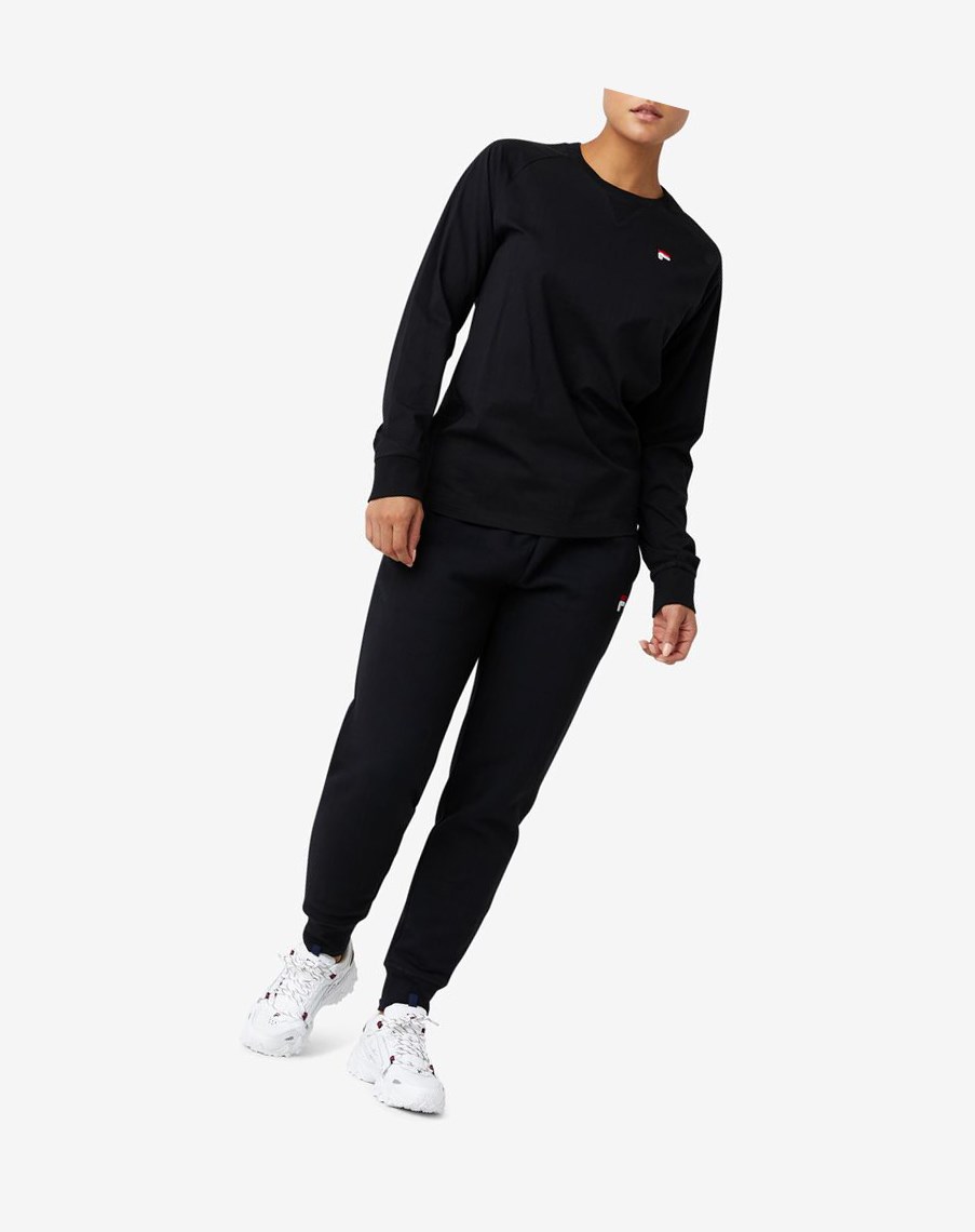 Fila Flynn Long Sleeve Tee Negras | 29DXKEVAN