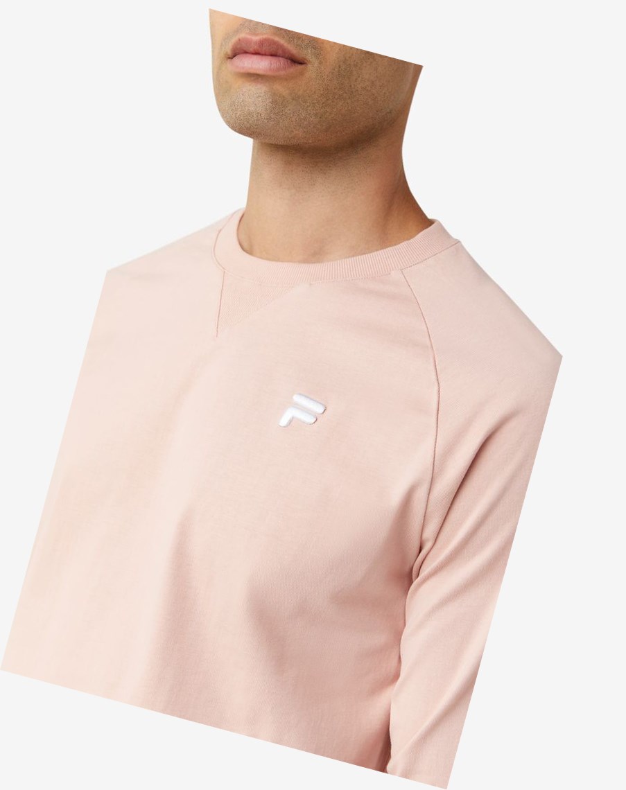 Fila Flynn Long Sleeve Tee Rosas | 04DFQOAZC