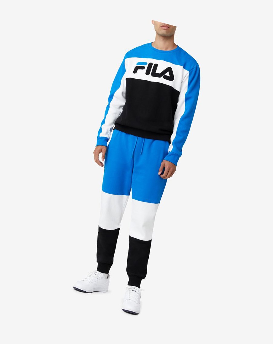 Fila France Pant 916 Dblu/Wht/Blk | 03WEVIDJH