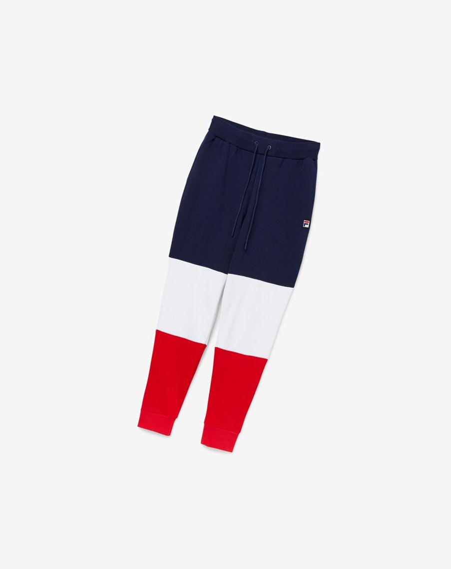 Fila France Pant Blancas Rojas | 03MJATVGP