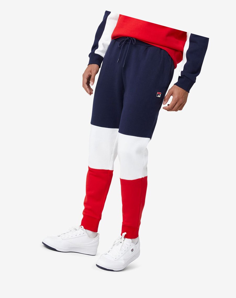 Fila France Pant Blancas Rojas | 70ZNKUADR