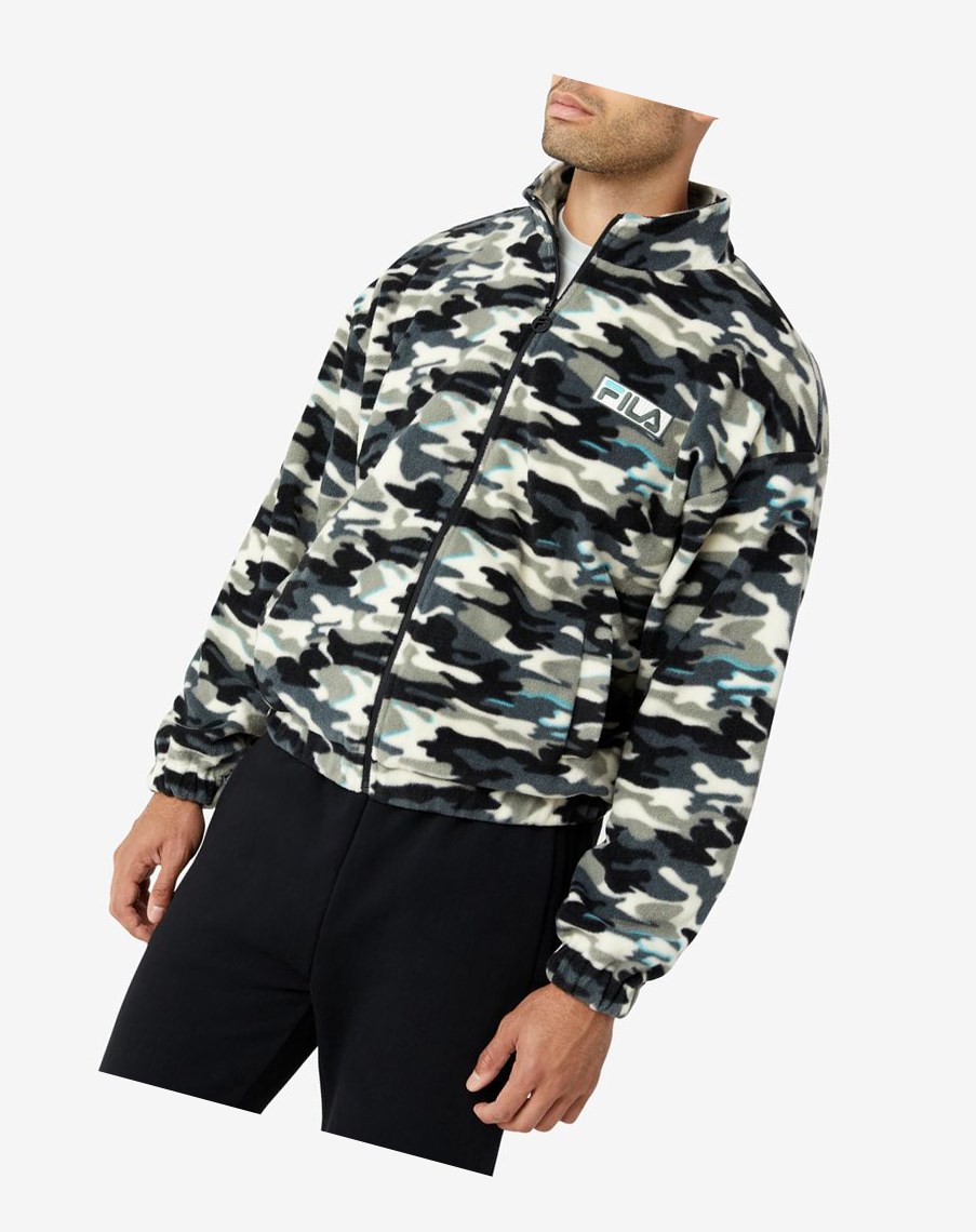 Fila Frantry Camo Jacket Negras | 84JRCQWOL