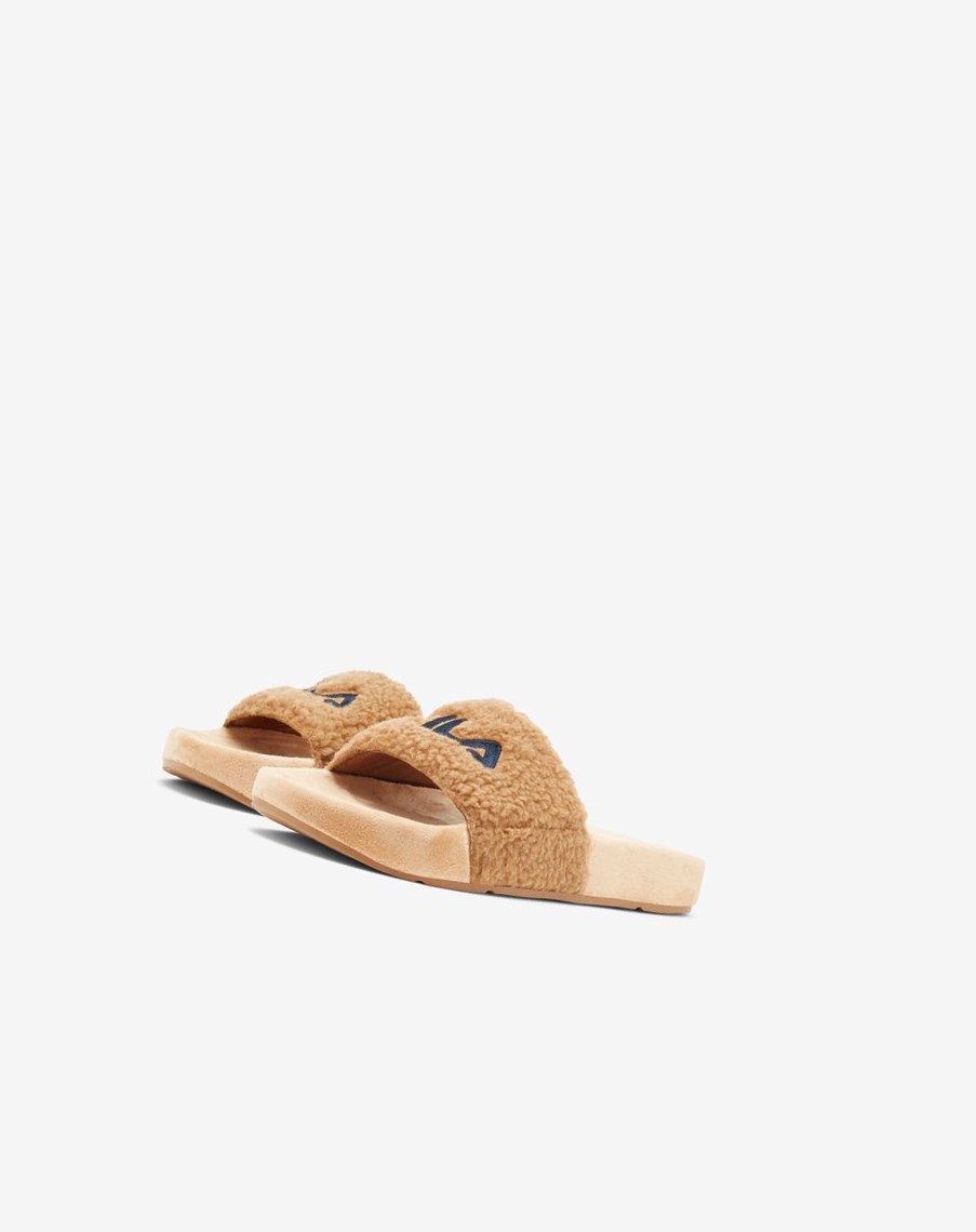 Fila Fuzzy Drifter Chanclas Sandals Beige Azul Marino Rojas | 10PRGEXZN