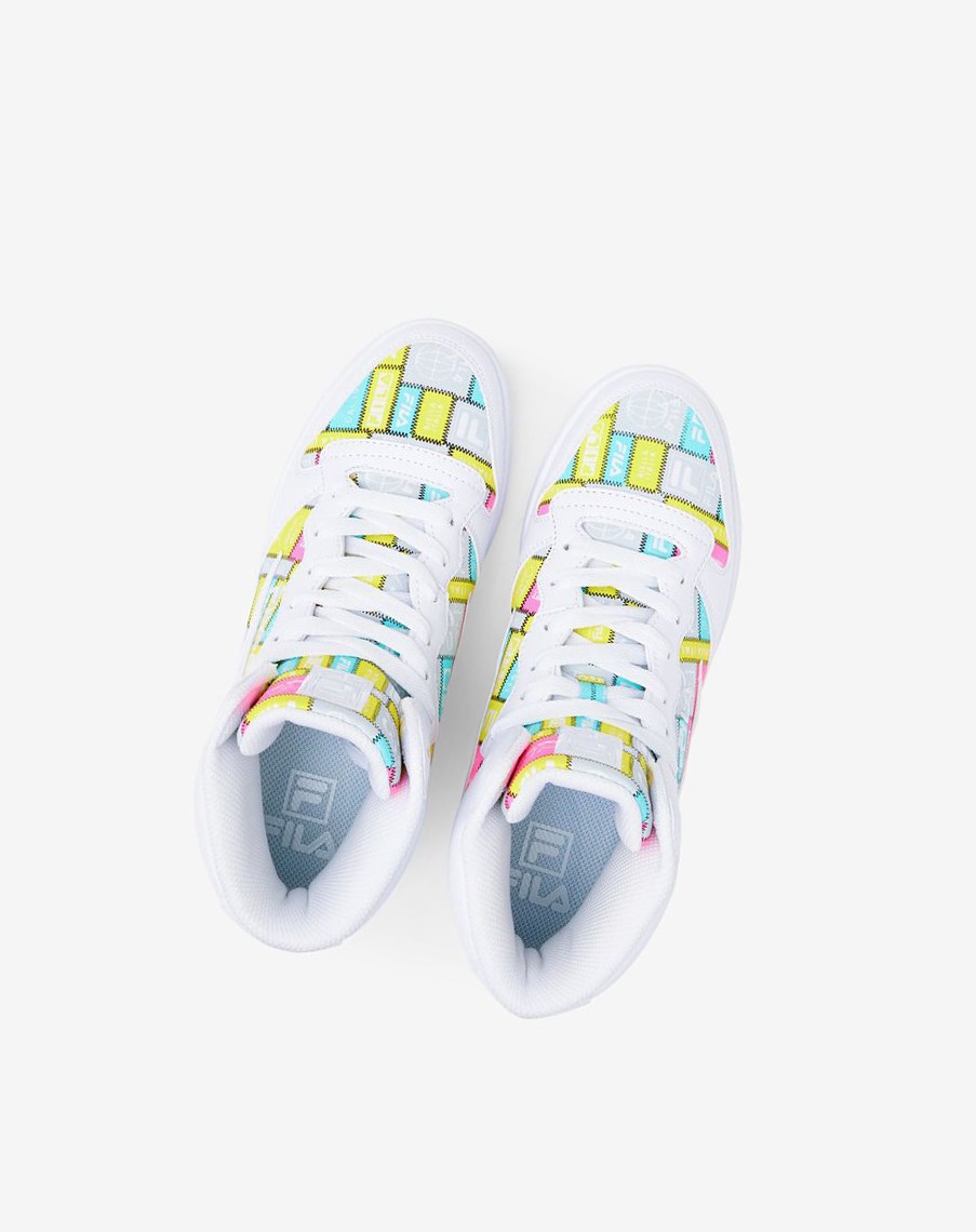 Fila Fx-dsx Mid Patchwork Sneakers Blancas | 37WSMHEQP