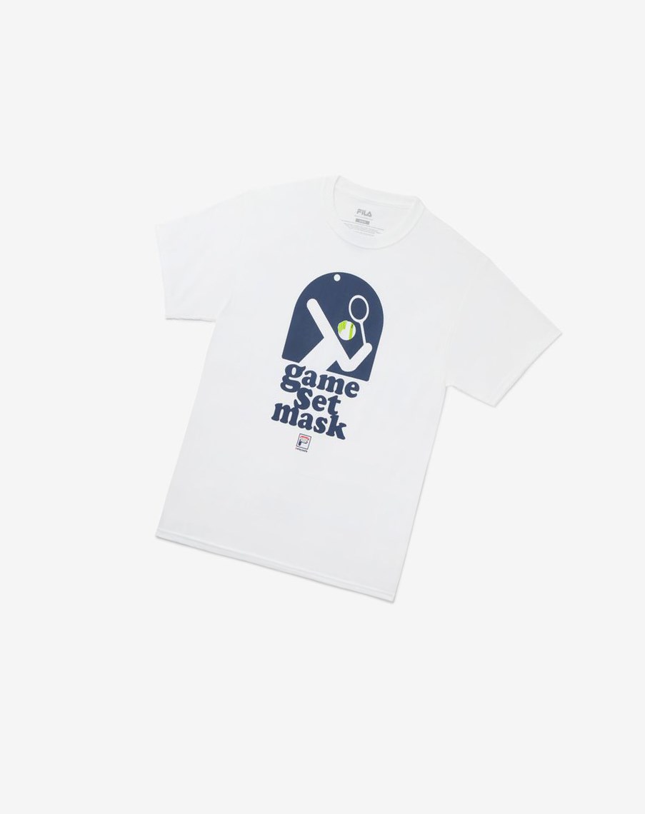 Fila Game Set Mask Tee Blancas | 40VYPKCBX