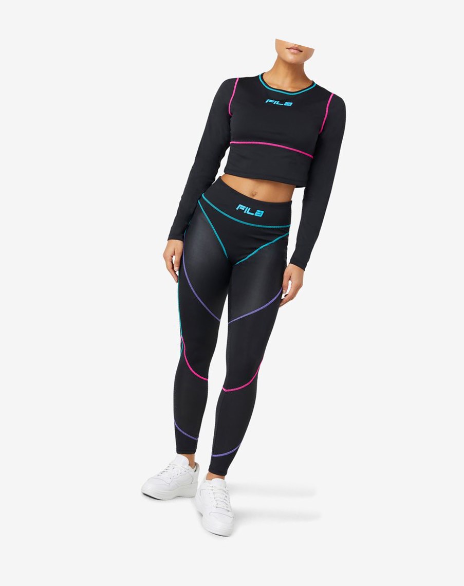 Fila Georgie High Waisted Legging Negras | 14DPLTFEO