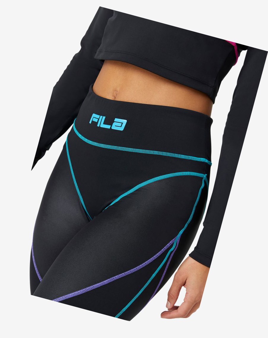 Fila Georgie High Waisted Legging Negras | 14DPLTFEO