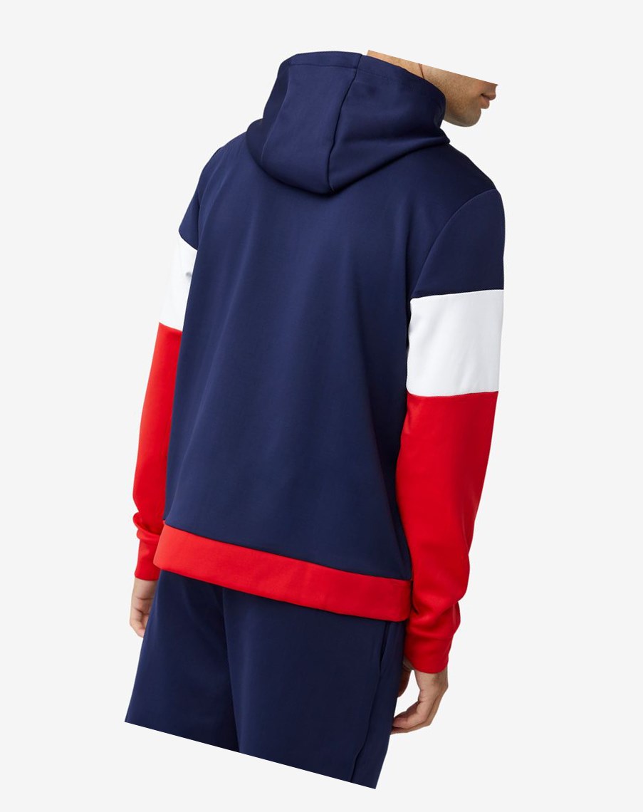 Fila Gerado Tech Hoodie Rojas Blancas | 07LKEGAWC