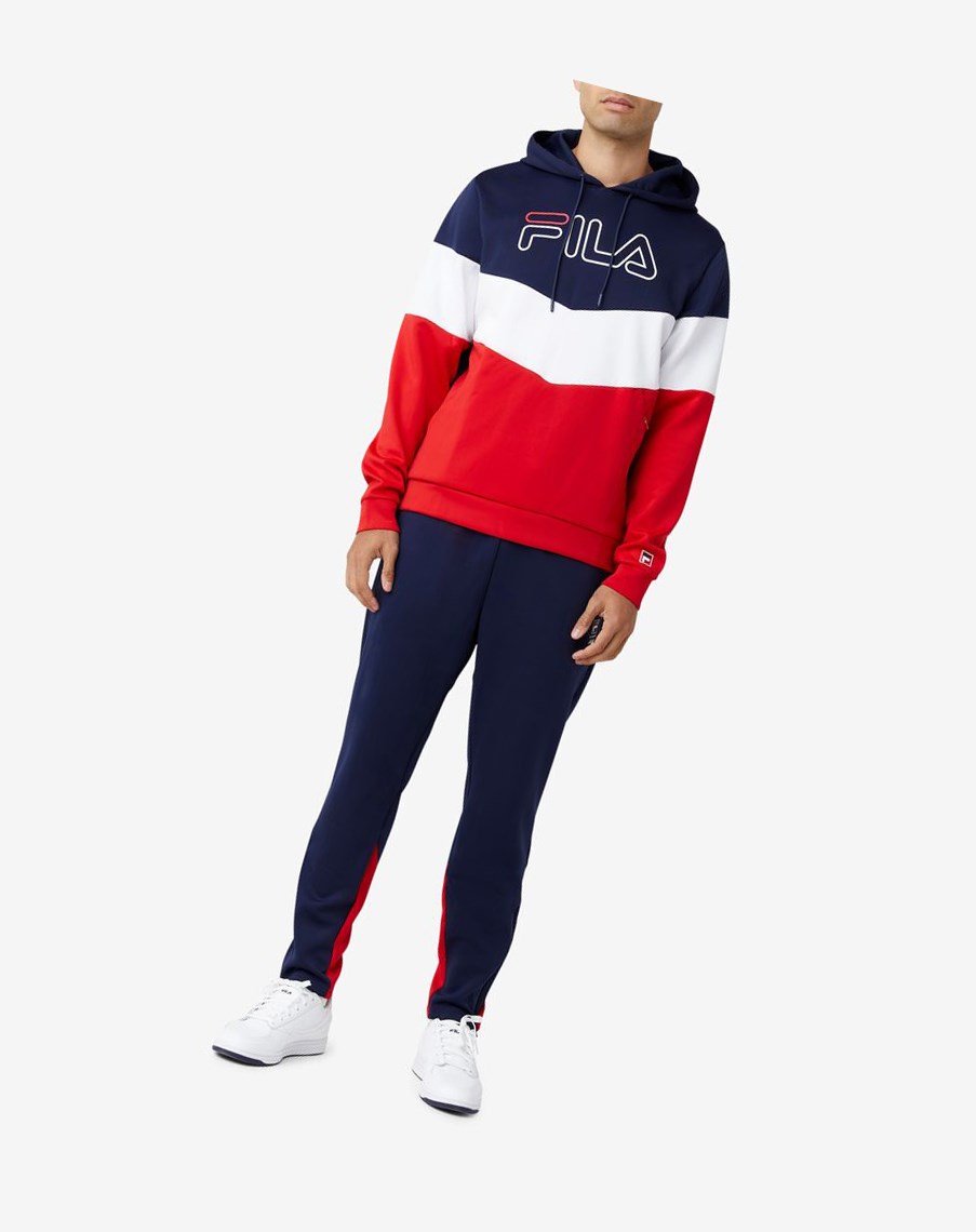 Fila Gerado Tech Hoodie Rojas Blancas | 14XNRTPOV