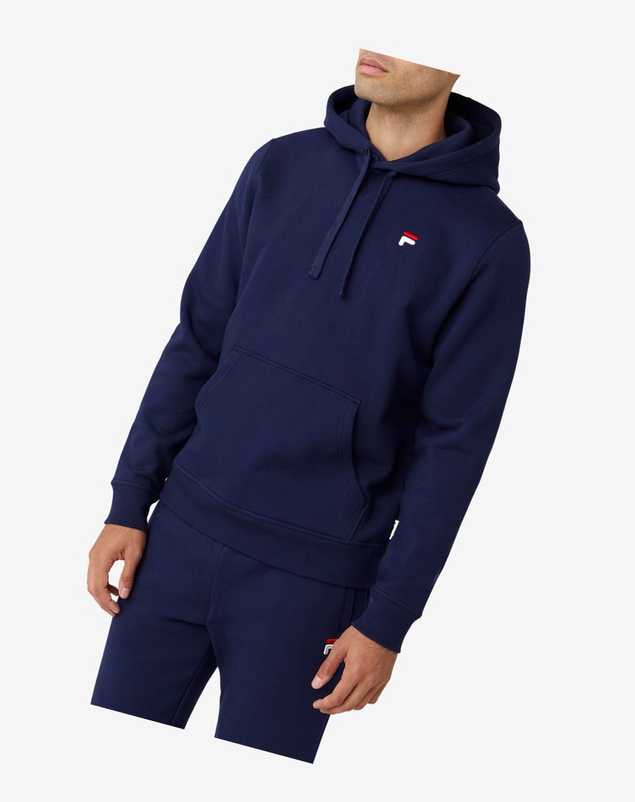 Fila Godfrey Hoodie 410 Peacoat | 48NLXEFBM